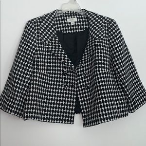 Ann Taylor Jacket w/black polka dots